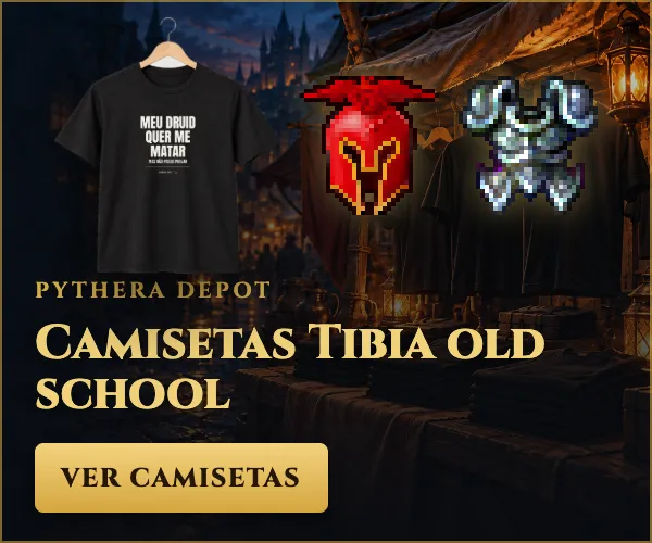 Camisetas Tibia old school da BRASILOT Depot, a partir de R$ 89,90