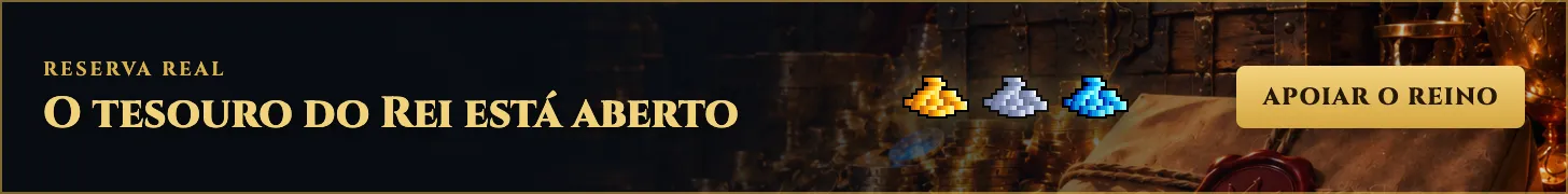Reserva Real: apoie o reino por Pix e receba gold no seu depot