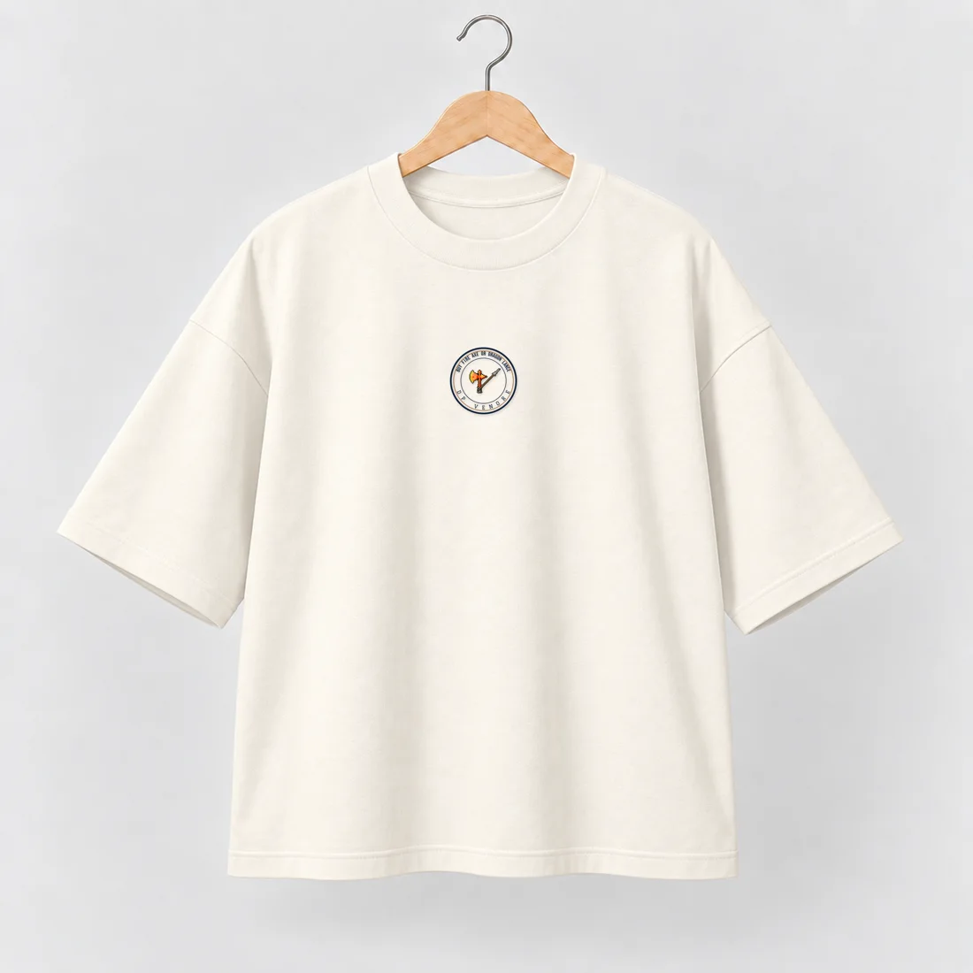 Camiseta Tibia Fire Axe · DP Venore · Oversized Off-white
