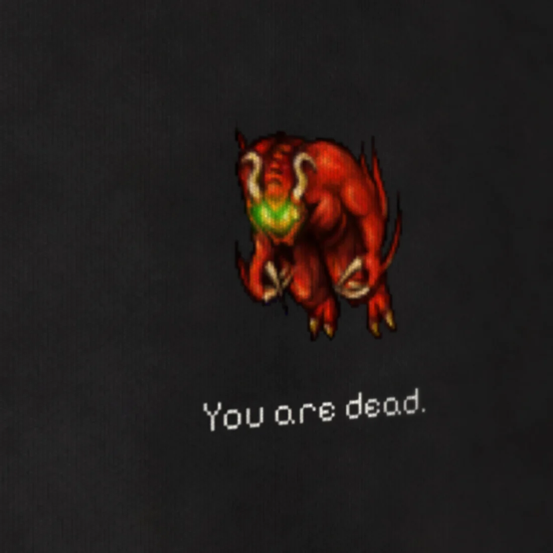 Camiseta Tibia You Are Dead, estampa de lado